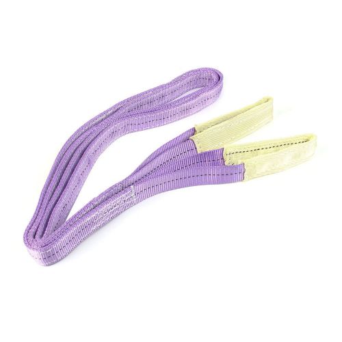Purple 3 meters length 35mm width eye to eye nylon web lifting strap for sale
