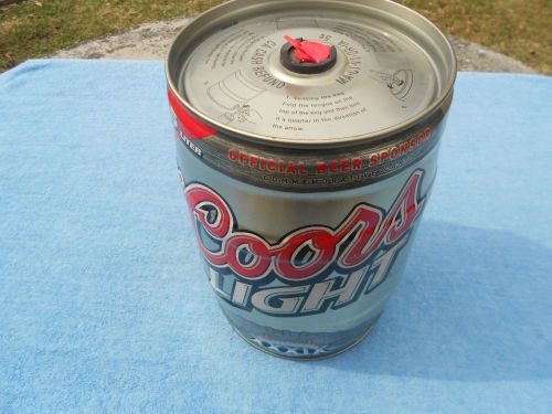Coors Light, 5L Metal Beer Keg, Super Bowl XXXIX, #9181