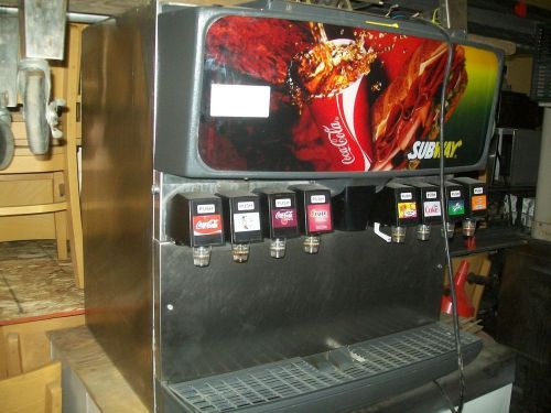 Soda/ice dispenser machine, 8 heads, complete 115v. servend 900 items on e bay for sale