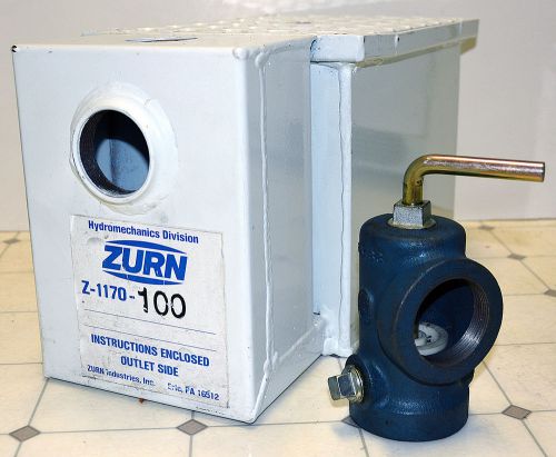 Zurn z-1170-100 grease trap w/ valve for sale