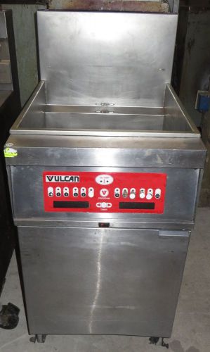 Vulcan 1grc65 70lb 150,000 btu free standing gas digital deep fryer frialator for sale