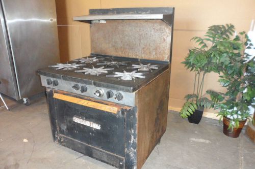 HEAVY DUTY COMMERCIAL GRADE &#034;SOUTH BEND&#034; NATURAL GAS 6 BURNER COOK TOP RANGE