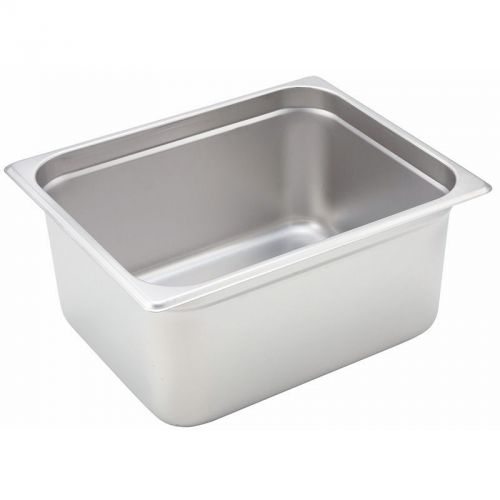 Winco (stp-104) half size food pan, 4&#034; deep, stainless steel, 22 gauge for sale