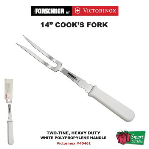 Victorinox Forschner 14&#034; Heavy Duty Cook&#039;s Fork, White Handle #40461
