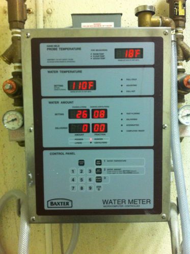 BAXTER WM600 MICROCOMPUTER CONTROLLED BAKERY WATER METER WORKS PERFECT FREE SHIP