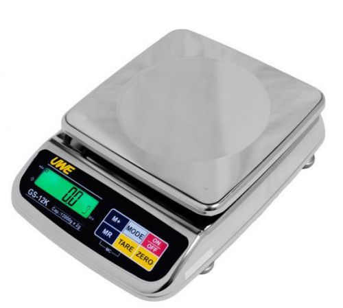 Intelligent GS-3000 Washdown Stainless Steel Portion Scale 3000X0.5g,Brand New