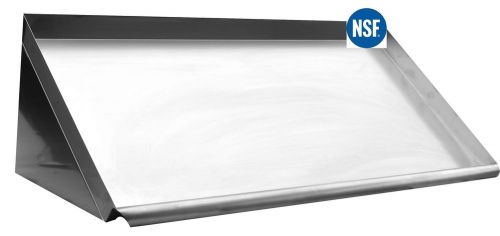 84&#034; Solid Slanted Dish Drying Stainless Steel Rack Shelf Model: RACK1884