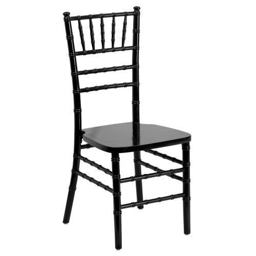 Flash Furniture SZ-BLACK-GG Flash Elegance Supreme Black Wood Chiavari Chair