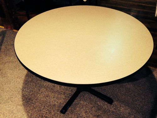 41.5&#034; Round Restaurant Tables - Bases with Grey finish tops