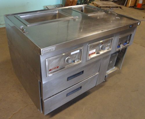 Commercial ss kitchen line expediter prep station &#034;delfield/wells&#034; hot/cold for sale