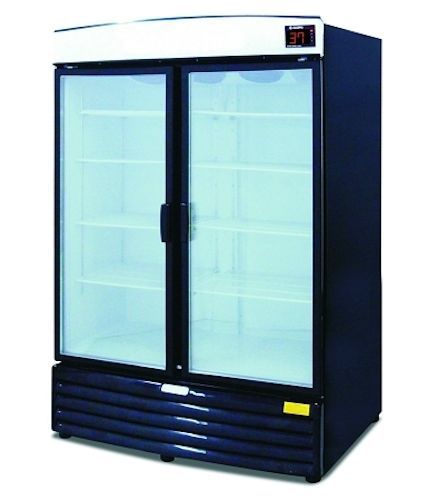 Metalfrio upright refrigerated merchandiser w/2 glass swing door - reb-43 for sale