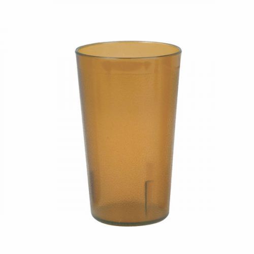 9-1/2 oz. Amber Plastic Tumbler Drinking Cup Scratch Resistant- 12 Piieces