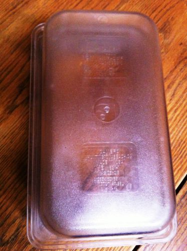 Lot of 3 Cambro Camwear 1/4 x 2.5 inch Clear Pans