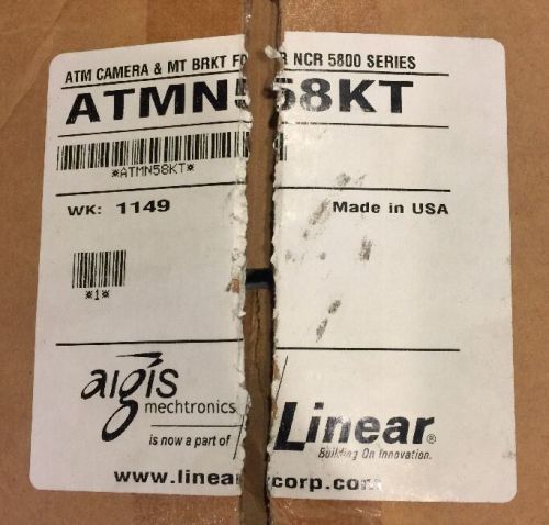 New ATMN58KT ATM Camera &amp; Mounting Bracket For NCR 5800 W/ Remote Linear Aigis