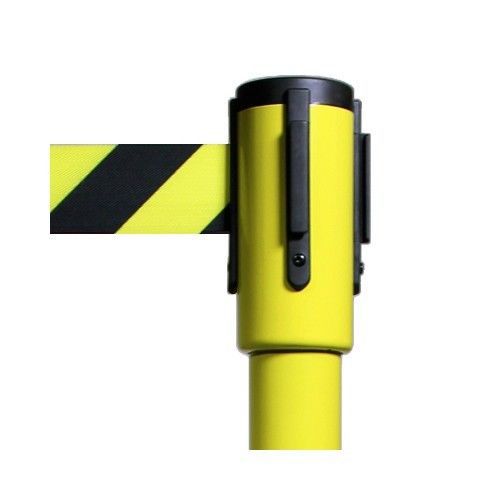Pro line economy retractable belt stanchions - yellow post for sale