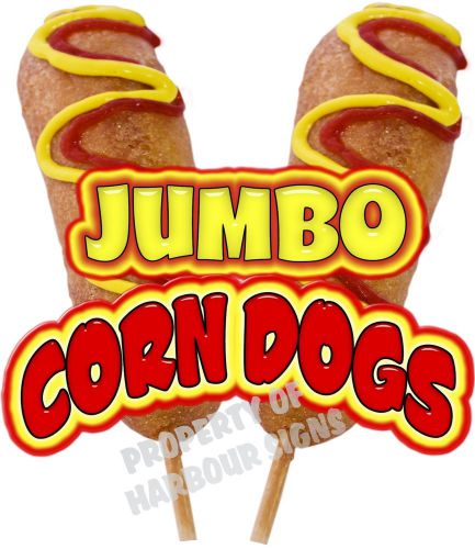 Corn Dogs Jumbo Decal 24&#034; Concession Food Truck Trailer Vinyl Sticker Sign