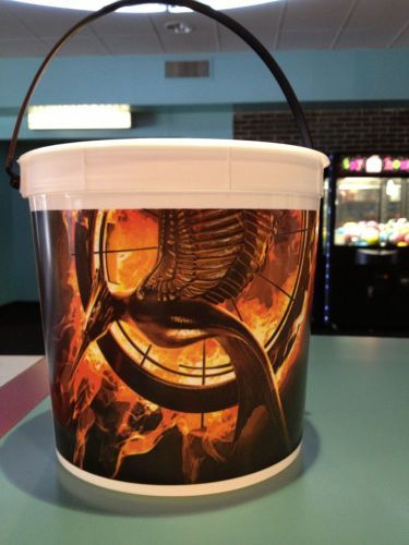 The hunger games: catching fire 170oz plastic popcorn bucket brand new for sale