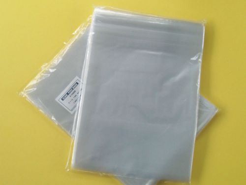 9 x 12 Poly T-Shirt Clear Polybags 2&#034; Back Flap 1 MIL 100 Count