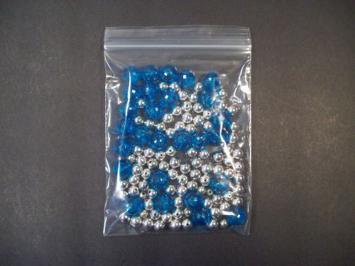 1.5&#034; x 1.5&#034;  zip lock poly bags 5000 reclosable storage 2 mil clear usa ebayer for sale