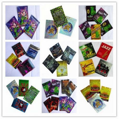 100 Random EMPTY mylar ziplock bags (good for crafts incense jewelry)