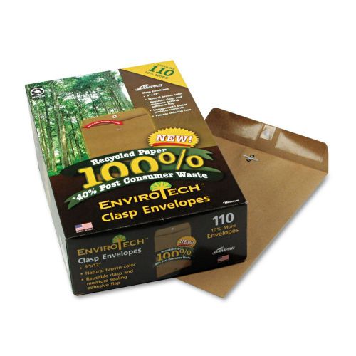 110 business envelopes 9x12 kraft clasp manila shipping catalog brown mailing ## for sale