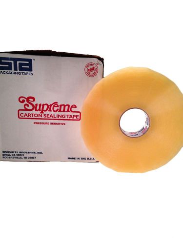 1242 clear 2x1000 machine grade supreme packaging tape (2 rolls) for sale