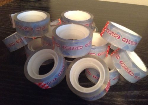 50 Clear Transparent Tape 3/4 X 400&#034; Packing Shipping Tape Rolls Home Office Lot