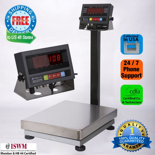 New 800lb/0.05lb Bench Shipping Scale | Floor Scale with Stainless Steel Platter