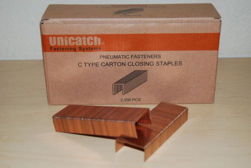 1box 1-1/4&#034; x 3/4&#034;  c34 carton closing staples to fit all c series staplers 2000 for sale