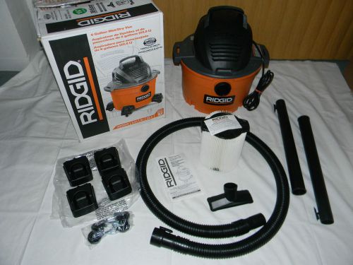 Ridgid WD0670 3.5 HP 6 Gallon Wet Dry Vac Vacuum Cleaner