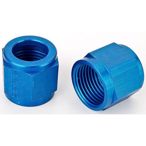 Earl&#039;s 581806 Blue Anodized Aluminum -6AN Tube Nut PACK OF 10 EA