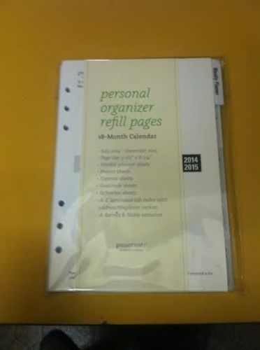 New 2015 Personal Organizer Refill Pages - 6 Hole - Punctuate by Barnes &amp; Noble