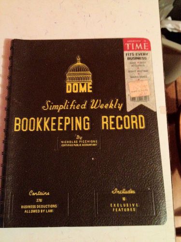 DOME Simplified Weekly Bookkeeping Record  - unused