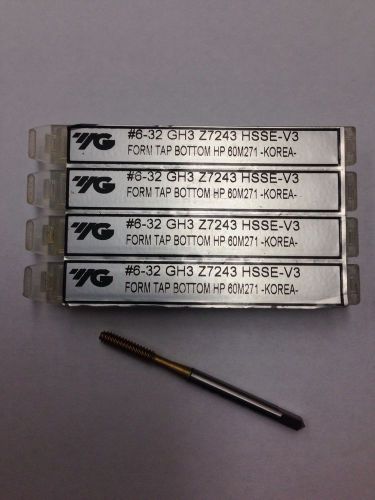 #6-32 gh3 yg form taps, tin coated for sale