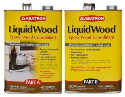Abatron LiquidWood Epoxy Wood Consolidant 2 Gallons Kit part A &amp; part B