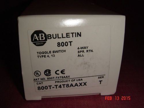 Allen Bradley 800T-T4T8AAXX Toggle Switch (NIB)