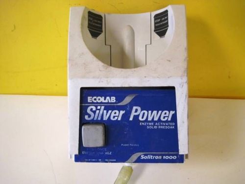 ECOLAB SILVER POWER ENZYME ACTIVATED SOLID PRESOAK SOLITRON 1000 HOLER DISHWASH