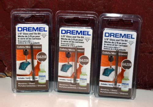 Dremel 662DR 1/8-Inch Glass Drilling Bit with Cutting Oil - Free Shipping