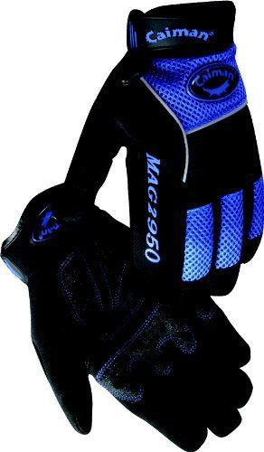 Multi activity glove by caiman 2950-5 large, black and blue for sale