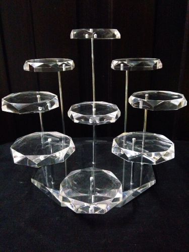 Clear acrylic display stand, models figures &amp; jewelrys 9 round diamond bouquet for sale