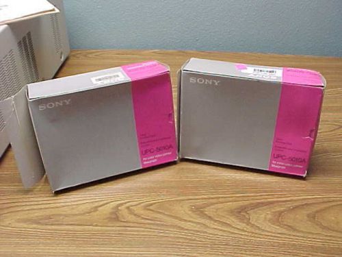 LOT OF 2 SONY UPC-5010A COLOR PRINT PACKS NEW IN BOX