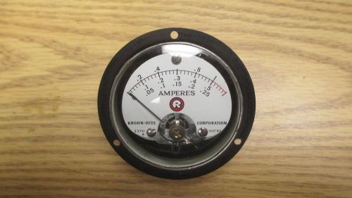 vintage Krohn-Hite amperes gauge meter R#0164
