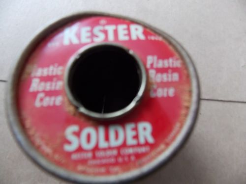 Kester Solder .100 Plastic Rosin Core 1 pound 1 oz total weight includes spool