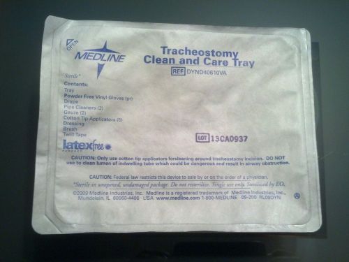 Medline Tracheostomy Clean and Care Tray DYND40610VA lot of 10