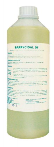 Barrycidal 36 disinfectant surface hand cosmetic hospital alcohol free 1 l for sale