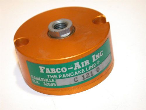 NEW FABCO-AIR PANCAKE 1/4&#034; SINGLE ACTING 1 1/8 BORE AIR CYLINDER C-121-O