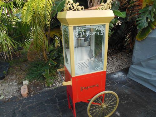 GOLD MEDAL ANTIQUE DELUXE 60 SPECIAL POPCORN MACHINE w/ CART