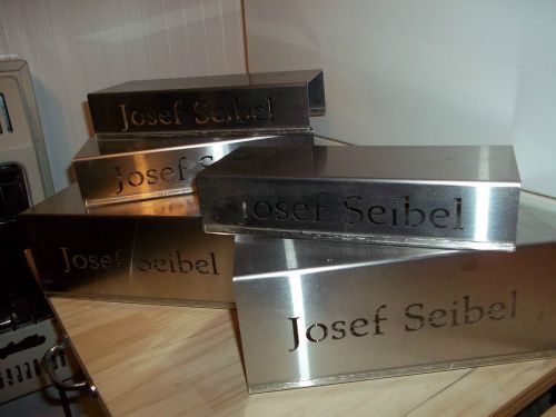 DISPLAY //retail--  josef Seibel shoe DISPLAYS--stainless steel--