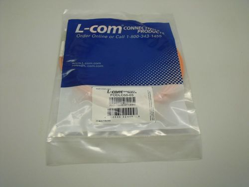 L-COM OM2 50/125, Multimode Fiber Cable, Dual LC / Dual LC, FODLC50-03, 3.0m
