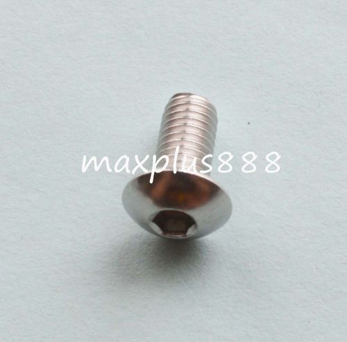 50pcs metric thread m5*10 stainless steel button head allen screws bolts for sale